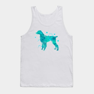 Brittany Spaniel Dog Watercolor Painting Tank Top